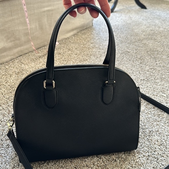 kate spade new york Laurel Way Leather Reiley Satchel, Black, Like New - Picture 5 of 12